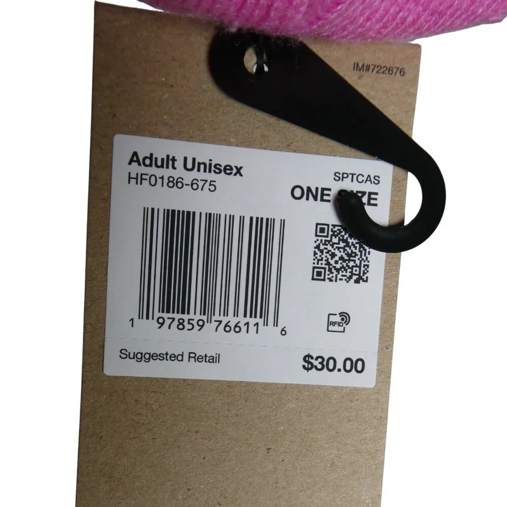 Nike Pink Peak Futura Beanie HF0186-675 One‎ Size Adult Unisex Cuffed Knit Hat
